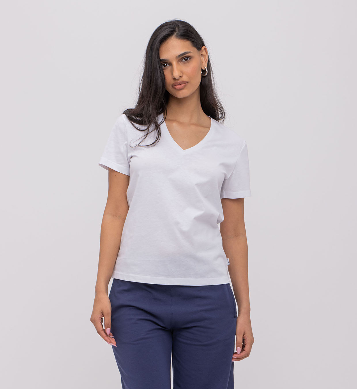 Basic Cotton V Top