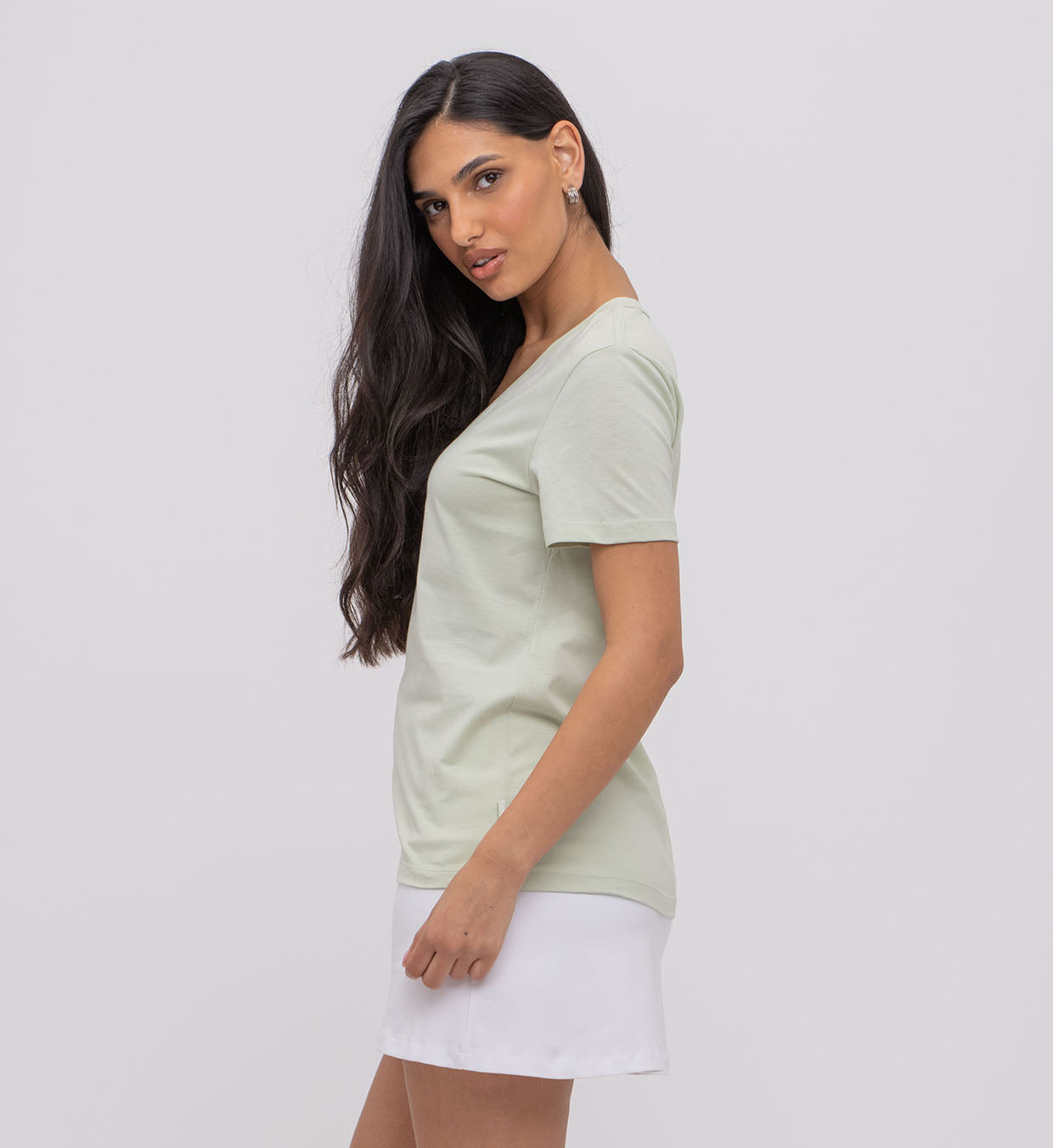 Basic Cotton V Top