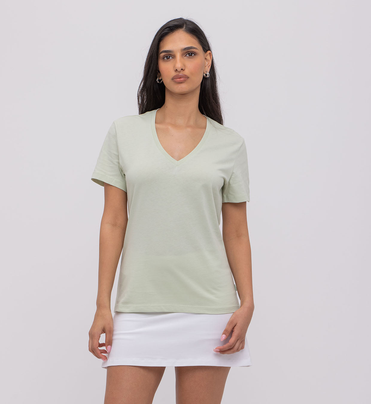 Basic Cotton V Top