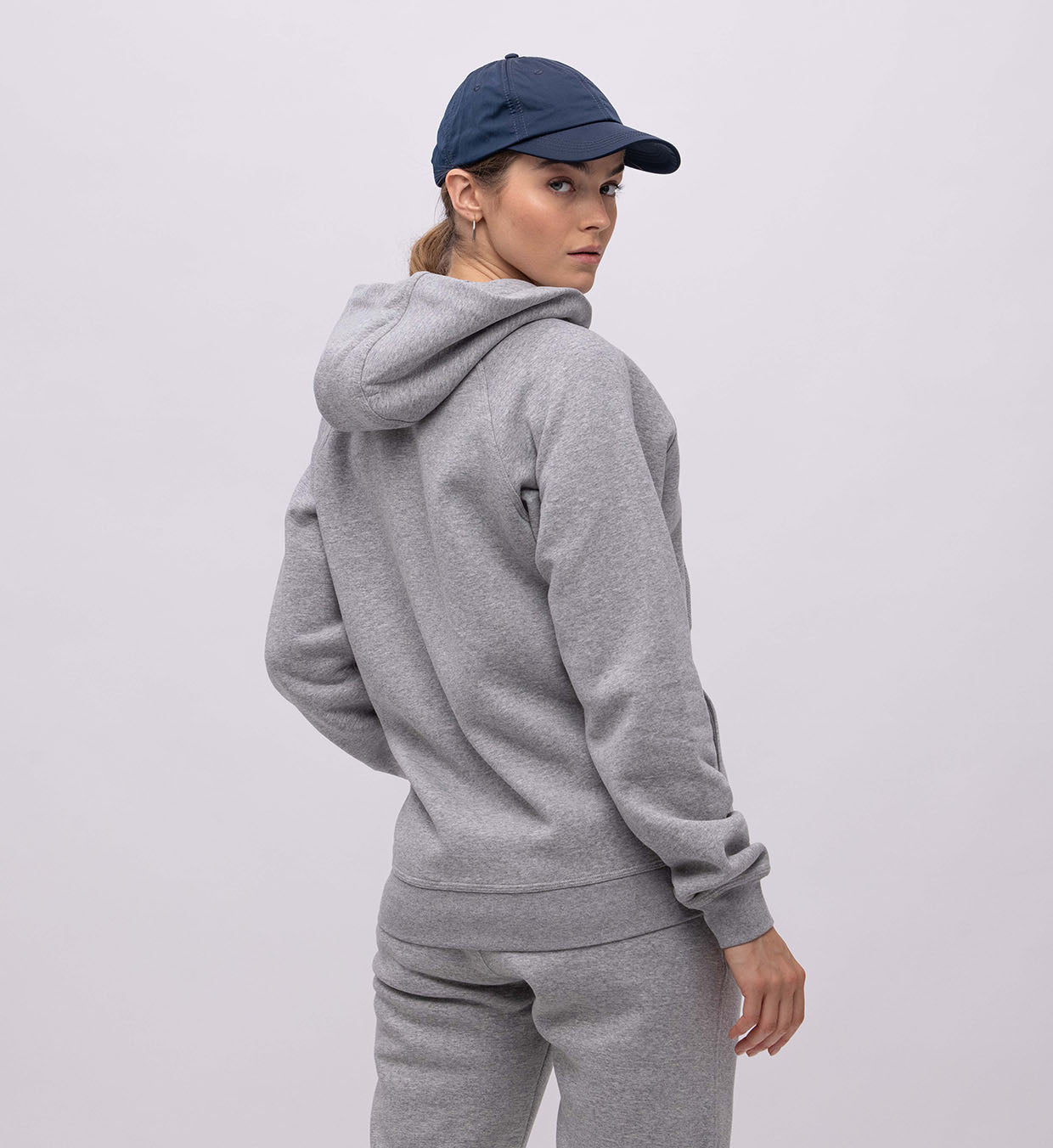 Fleece Hoody + Zipper Women