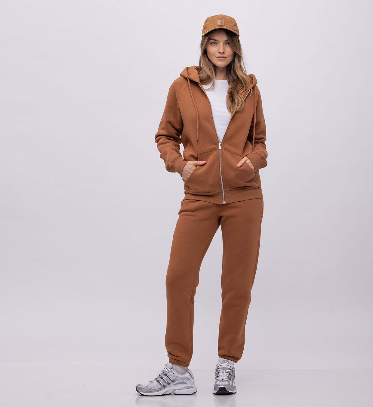 Fleece Hoody + Zipper Women