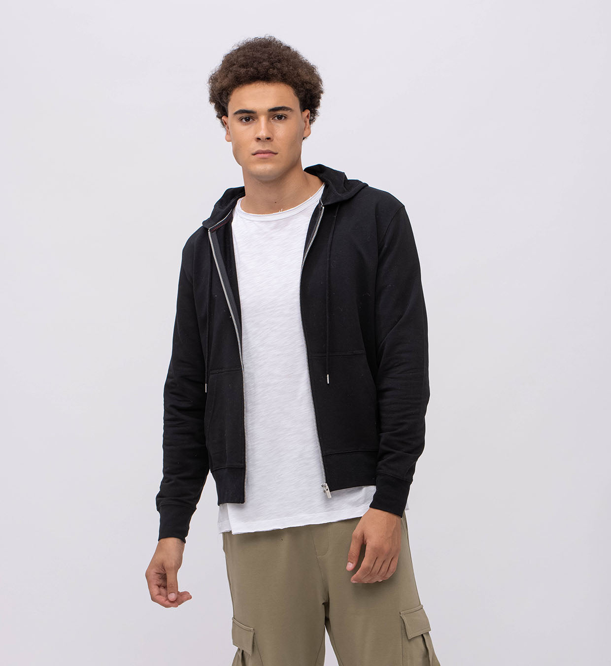 Mist Terry  Hoody + Zipper