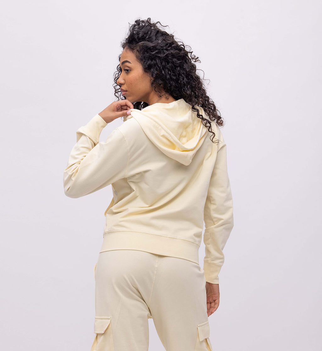 Mist Terry  Hoody + Zipper Women